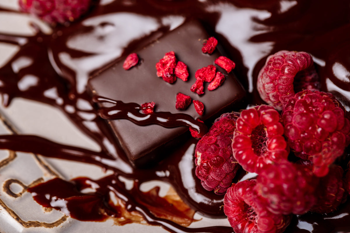 Lamponi ricoperti di cioccolato
