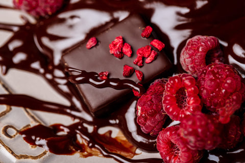 Lamponi ricoperti di cioccolato