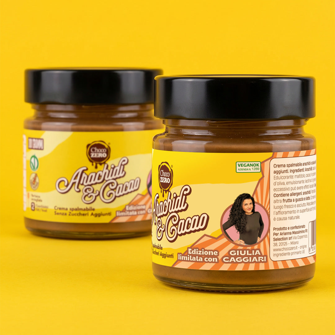 Crema Spalmabile Arachidi e Cacao Senza Zuccheri Aggiunti | Edizione Limitata × Giulia Caggiari
