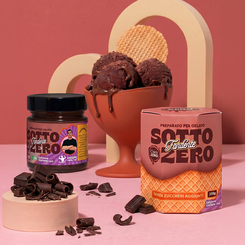 SOTTO ZERO Gelato fondente senza zuccheri aggiunti | Edizione Limitata × Giuseppe Healthy