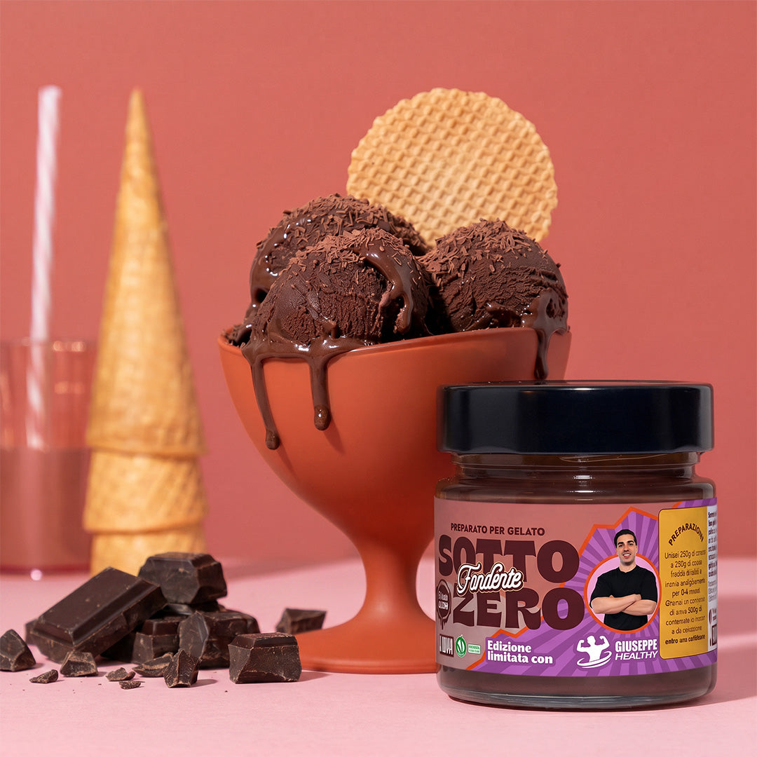 SOTTO ZERO Gelato fondente senza zuccheri aggiunti | Edizione Limitata × Giuseppe Healthy