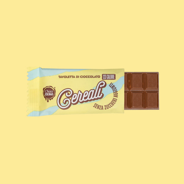 Tavolette al Cioccolato al latte e Cereali senza zuccheri aggiunti